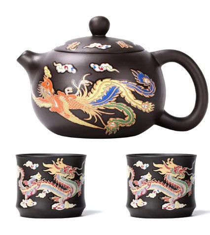 Heat-Reactive Color-Changing Ceramic Teapot — Kung Fu Tea Pot