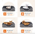 Orthopedic Memory Foam Dog Bed — Supportive Joint-Relief Bed, Washable Cover