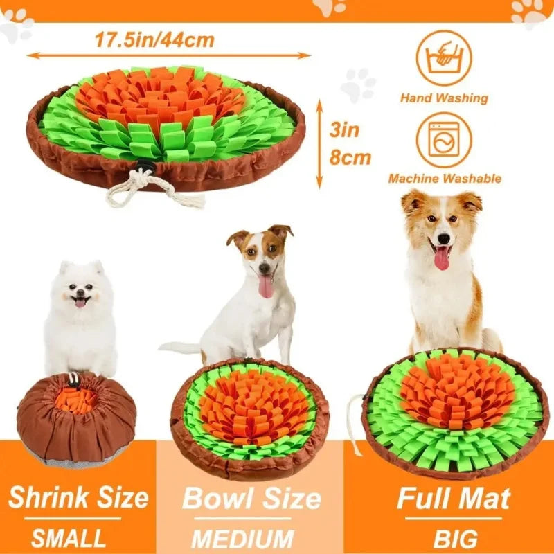 Dog Snuffle Mat — Washable Slow-Feeder & Foraging Enrichment Mat