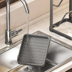 Pot Lid Organizer Rack with Drip Tray — No-Drill Countertop Pot & Pan Lid Holder