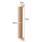 Sisal Cat Scratching Post — Wall-Mounted Furniture Protector for Indoor Cats