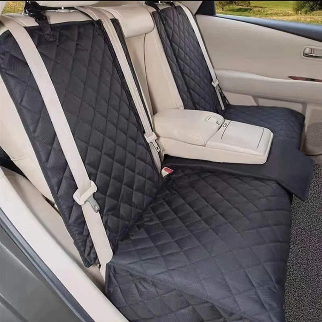 Dog Car Seat Cover & Hammock — Waterproof Nonslip Back-Seat Protector (Universal Fit)