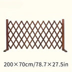 Retractable Wooden Pet Gate — Freestanding Indoor Dog Gate for Doorways, Stairs & Hallways