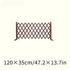 Retractable Wooden Pet Gate — Freestanding Indoor Dog Gate for Doorways, Stairs & Hallways