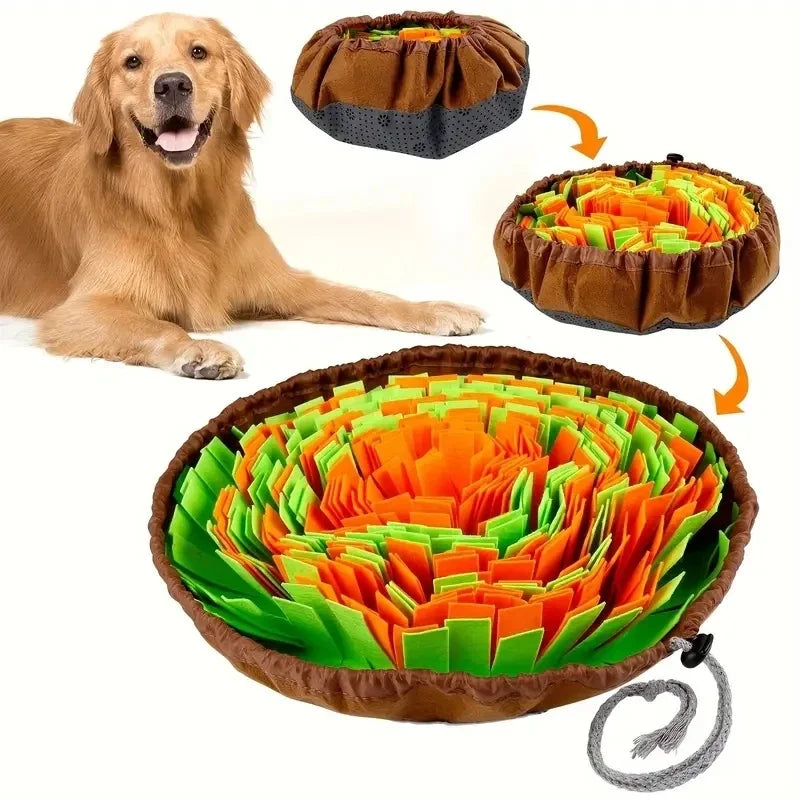 Dog Snuffle Mat — Washable Slow-Feeder & Foraging Enrichment Mat