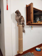 Sisal Cat Scratching Post — Wall-Mounted Furniture Protector for Indoor Cats