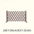 Retractable Wooden Pet Gate — Freestanding Indoor Dog Gate for Doorways, Stairs & Hallways