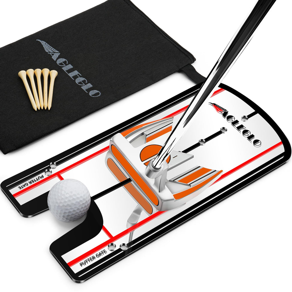 Golf Putting Alignment Mirror — Training Aid for Eyes, Posture & Putter Face