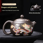Heat-Reactive Color-Changing Ceramic Teapot — Kung Fu Tea Pot