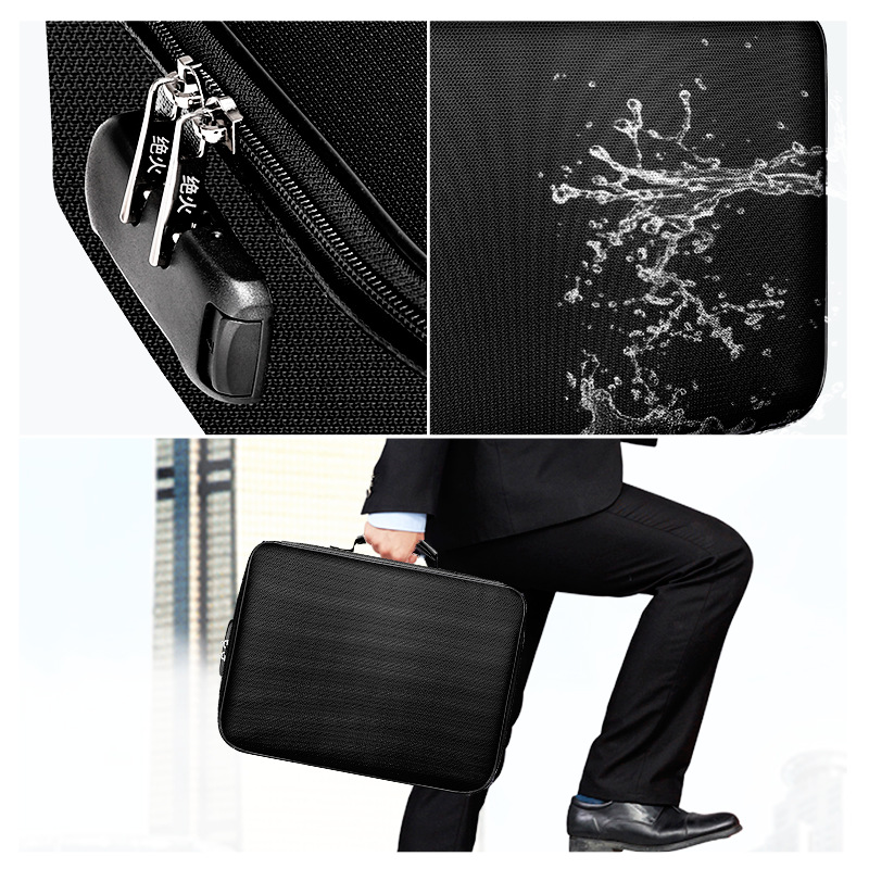 Fireproof Document Organizer Bag — Fire & Water-Resistant Storage for Files & Valuables