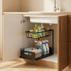 Under-Sink Organizer styled in a bright modern home